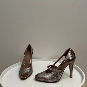 Maison Martin Margiela - Metallic Mary Jane Pumps -  Size 38 EU